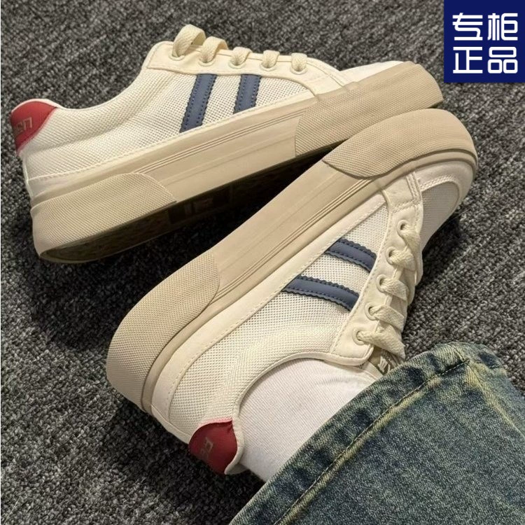 Женские универсальные дышащие кроссовки на плоской толстой подошве для спорта и повседневной носки, весна-лето 2025