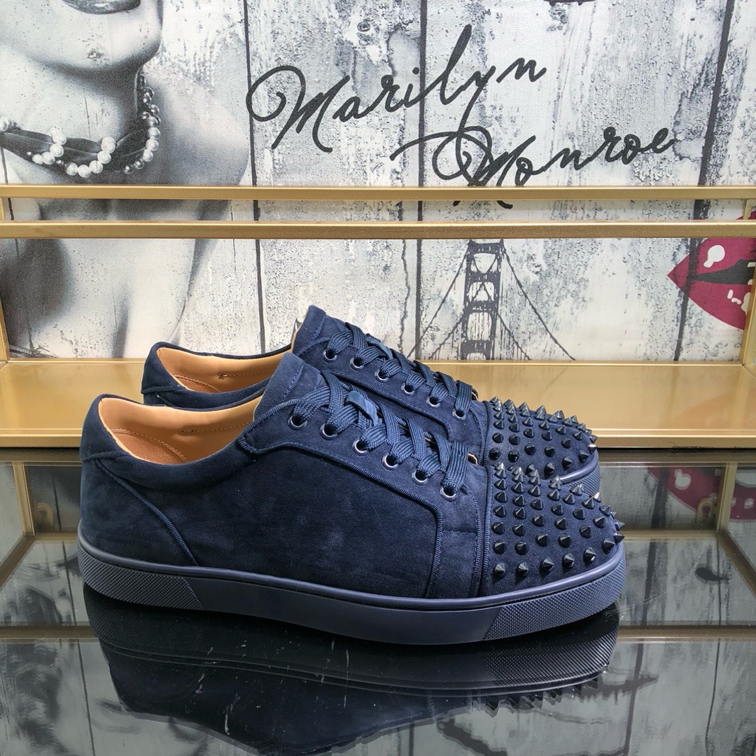 欧米の対外貿易ACLの赤い底の靴のリベットの男性の靴の頭の釘のclのカップルのタイプの女性の靴のドリルのレジャーの靴