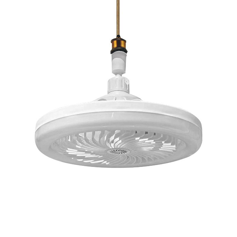 Nueva lámpara de ventilador integrado para el hogar e27 lámpara de ventilador de tornillo lámpara de ventilador de dormitorio lámpara de ventilador led de control remoto