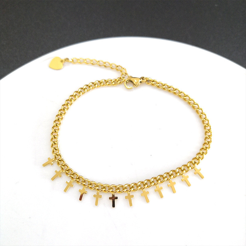 Gold Plated Cross Stainless Steel Necklace 2 IMG_9569