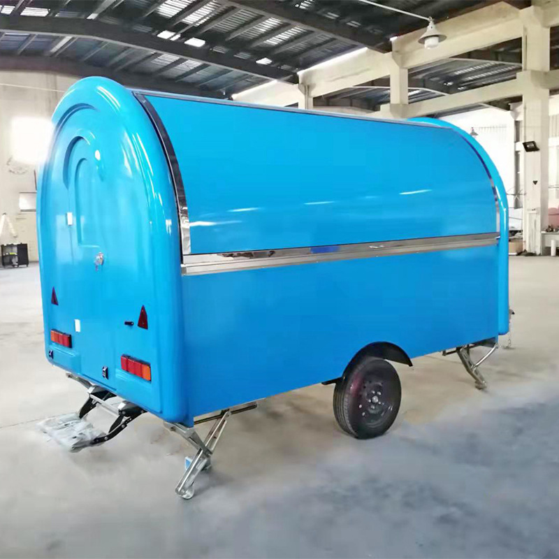 上海工厂直供牵引美式小吃车户外流动餐饮房车多功能油炸烧烤餐车