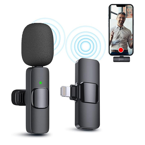 K8K9 Mobile Live Streaming Recording Noise Reduction Headset Microphone 2.4G Wireless Monitoring Reverb Live Interview Microphone