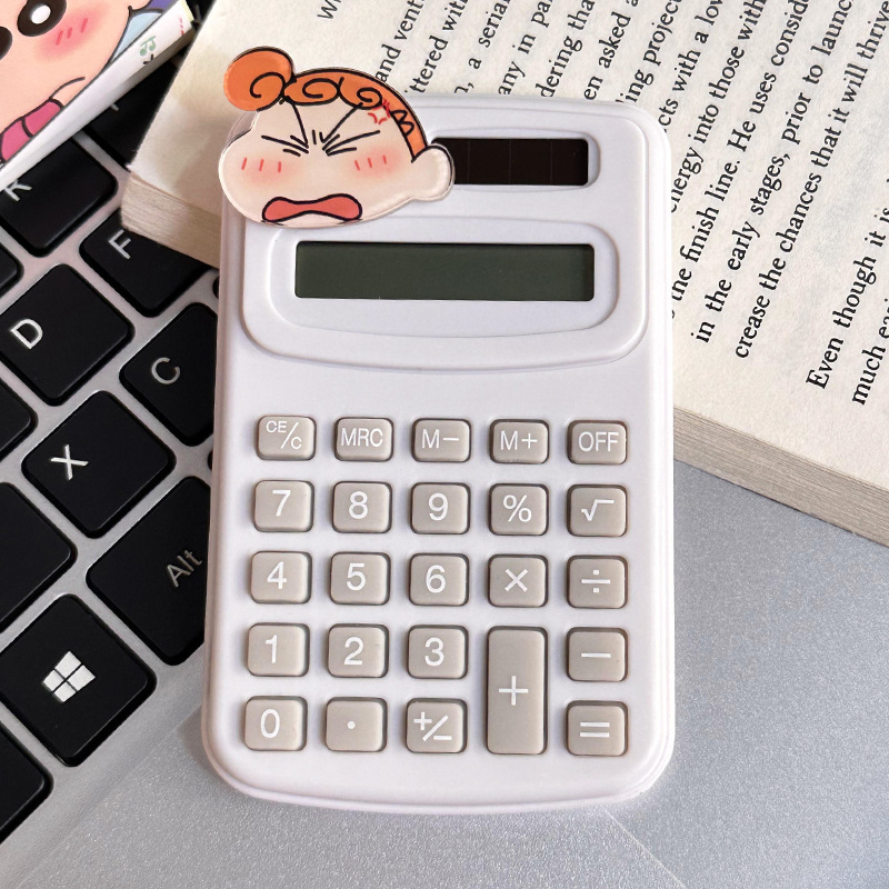 Calculadora de dibujos animados lindo creativo estudiante cultura de oficina producto de alto valor mini computadora portátil al por mayor
