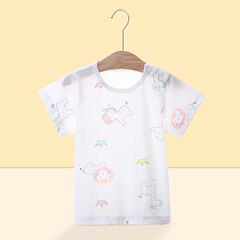 嬰兒短袖t恤夏季薄款夏天半袖兒童上衣女童體恤男童夏裝寶寶衣服