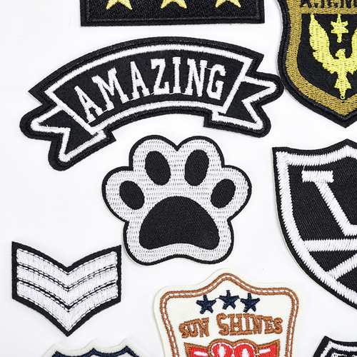 Cartoon badge anchor epaulette badge armband embroidered patch patch with wings A letter clothing accessories decorative patch