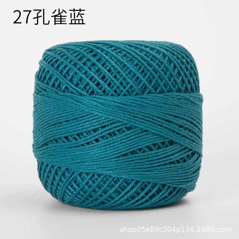 Шёлковая crochet нить шарики, 3 размера, разноцветная пряжа для вязания сумок и крючком
