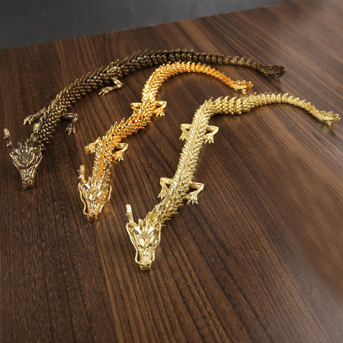 Copper movable dragon, best-selling 3D living divine dragon, antique collectible, zodiac dragon handicraft, collection