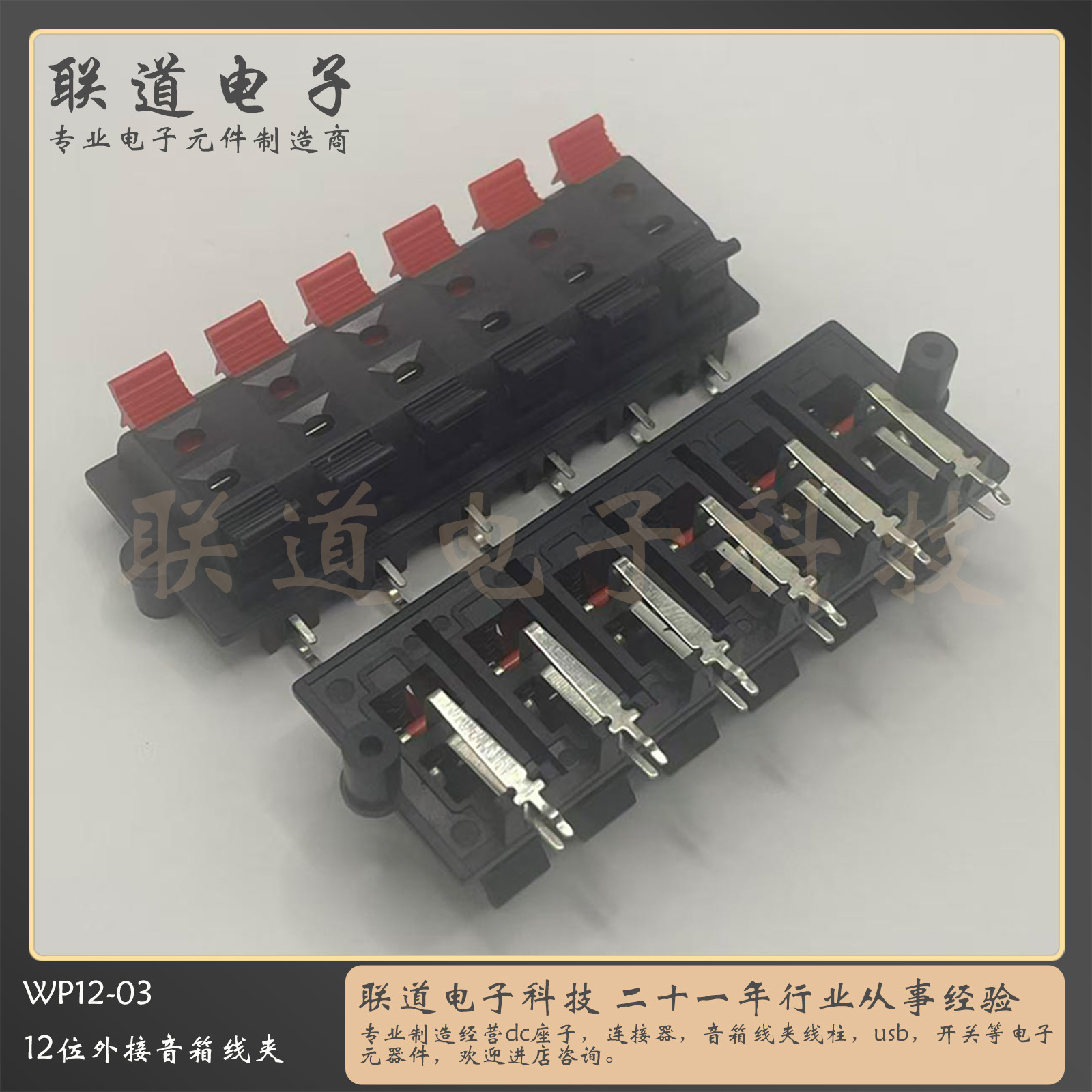 连接夹wp12-3 音箱音响接线柱外接线座 led老化测试夹