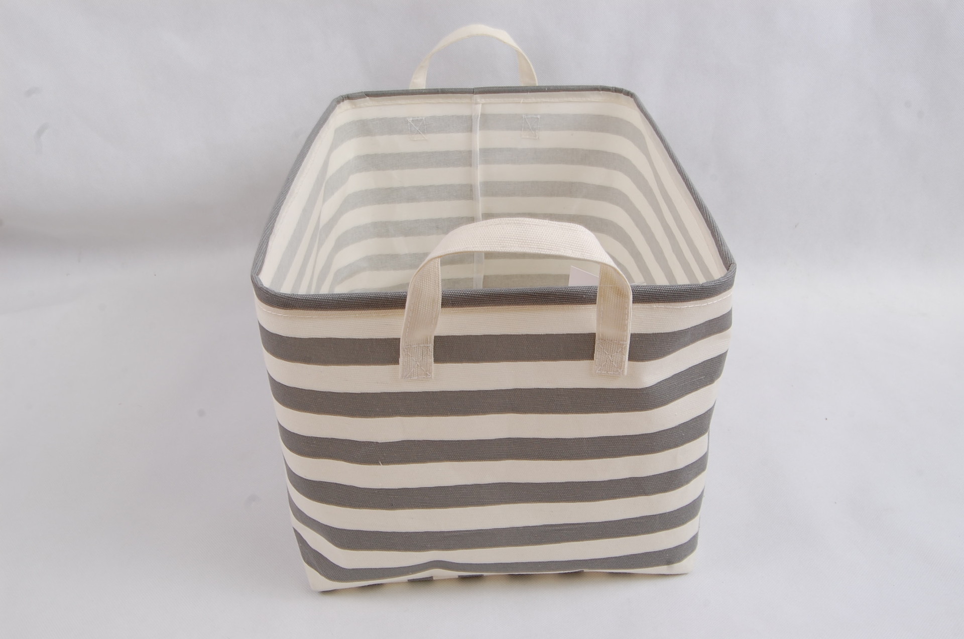 大号长束口布艺玩具收纳筐防尘防潮折叠衣服被子棉麻整理收纳盒箱