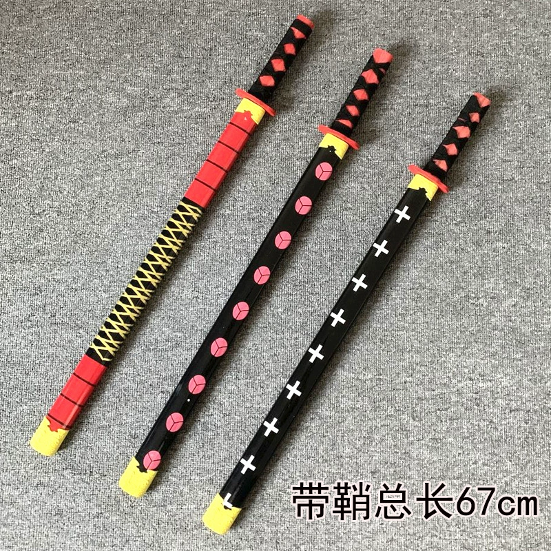 Бамбуковый деревянный нож деревянный меч оптом аниме катана детская игрушка мечи мечи живописная местность
