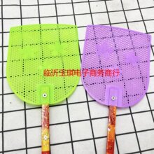 F102特大号三朵大花竹竿苍蝇拍蚊子拍一元两元多元百货货源批发