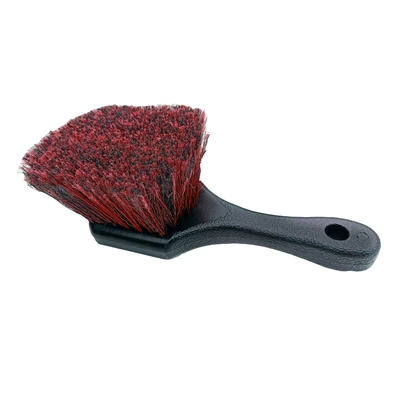 Floor Mat Brush Tire Cleaning — Car cleaning tools - black-handle-red-soft-bristles