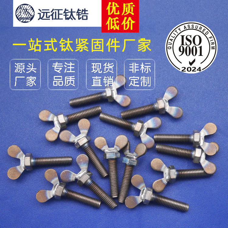 远征钛螺丝 钛蝶形螺丝 钛螺丝厂家 各类钛非标产品