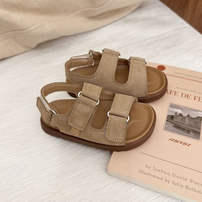 Sandalias para niños, estilo verano 2026, zapatos para niños estilo británico, zapatos de playa para niñas, suela suave, sandalias casuales para niños image 5