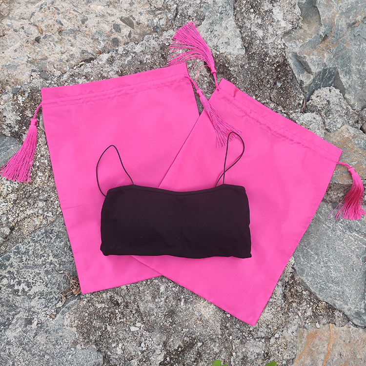 假发丝绸袋色丁袋现货 (2)