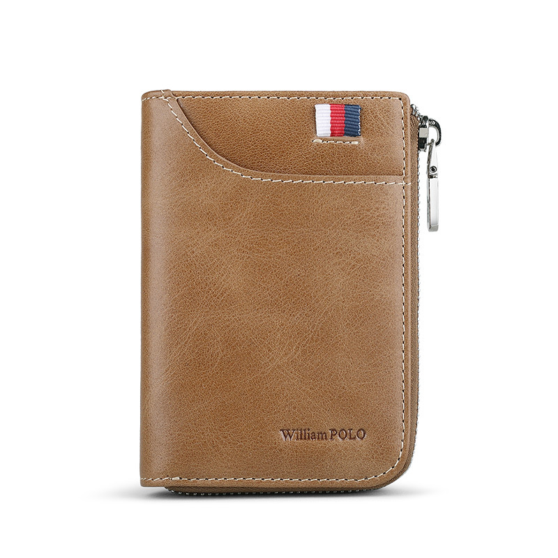 Ví card holder da bò nam nhiều ngăn thẻ đựng bằng lái xe và tiền lẻ