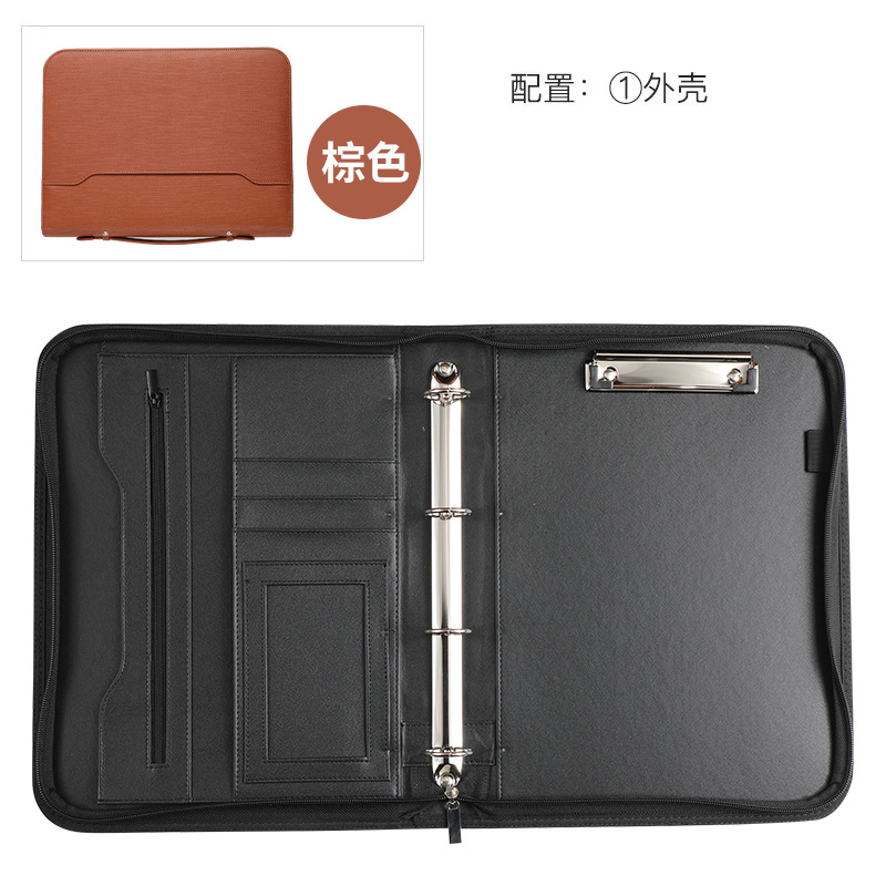 TP-03-Left 손 지퍼 백-다크 브라운 (싱글 쉘)