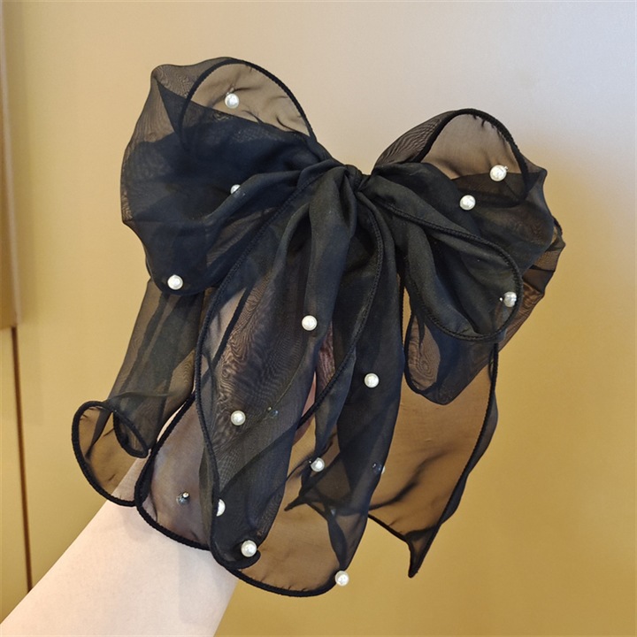 Sweet Bow Knot Silk Yarn Hair Clip display picture 2