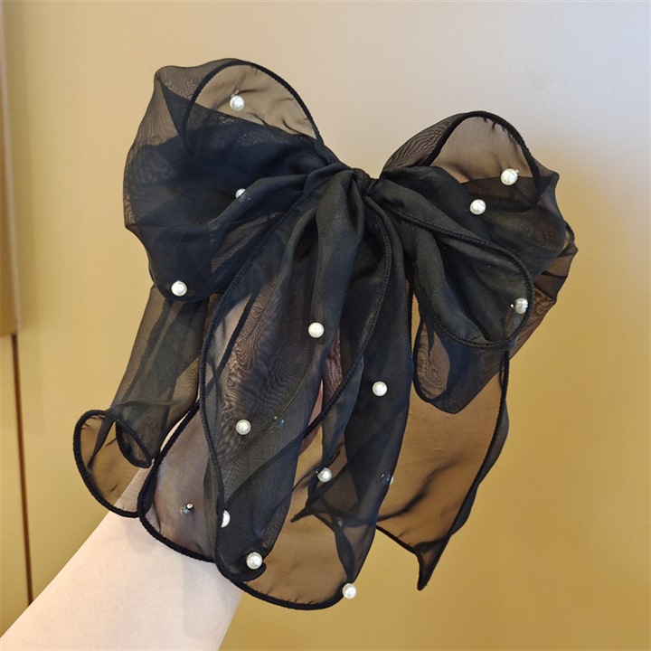 Party, Shopping Occasion Silk yarn Material Sweet Bow Knot Silk Yarn Hair Clip