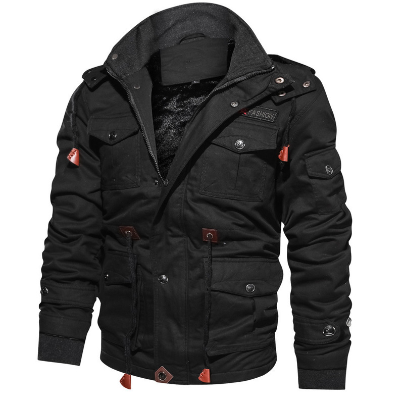 2026 Manufacturer Cross-Border Autumn and Winter Men's Detachable Hooded Fleece-Lined Thickened Washable Jacket Large Size Casual Jacket 2026 Manufacturer Cross-Border Autumn and Winter Men's Detachable Hooded Fleece-Lined Thickened Washable Jacket Large Size Casual Jacket