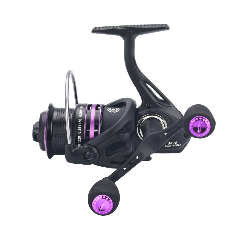 Comailong Luya rueda giratoria doble brazo oscilante alambre superficial Copa carrete de pesca sin brecha carrete de pesca micro carrete de pesca de largo alcance