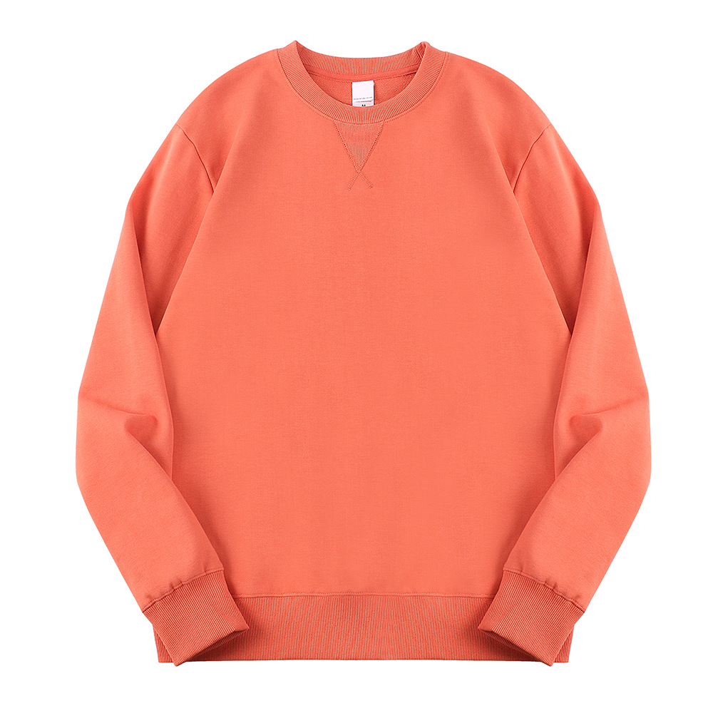 2022 340g algodón terry cuello redondo suéter ins gota hombro moda nicho estilo coreano hong kong estilo otoño y abrigo de invierno