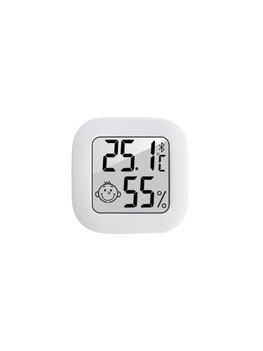 Directly supplied from the manufacturer, mini smiling face electronic temperature and humidity meter, home office LCD temperature and humidity measuring meter, double-sided tape