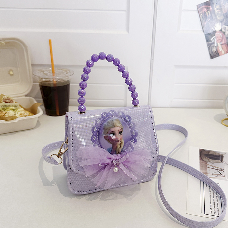 Bolsos de mochila para niños, princesa Aisha, bolsos de hombro de moda para niñas, bolsos de perlas para niñas.