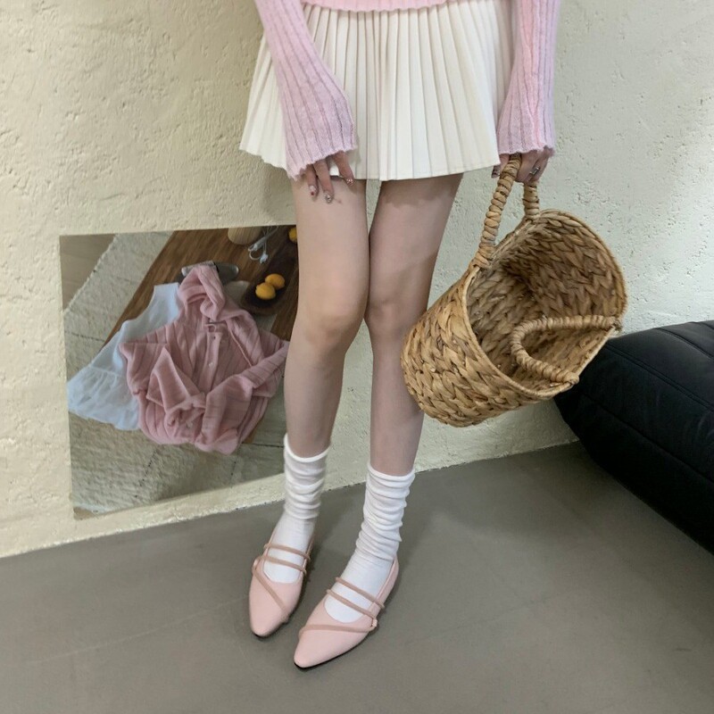 French-Style Hidden Heel Pointed Toe Leopard Print Women's Shoes 2026 New Spring and Autumn Mary Jane Shoes to Pair with Dresses French-Style Hidden Heel Pointed Toe Leopard Print Women's Shoes 2026 New Spring and Autumn Mary Jane Shoes to Pair with Dresses