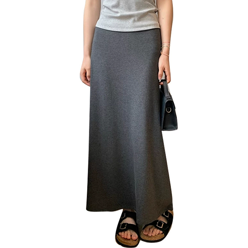 Summer fashionable long skirt with belly support for pregnant, mid-length, hip-accented, fish tail