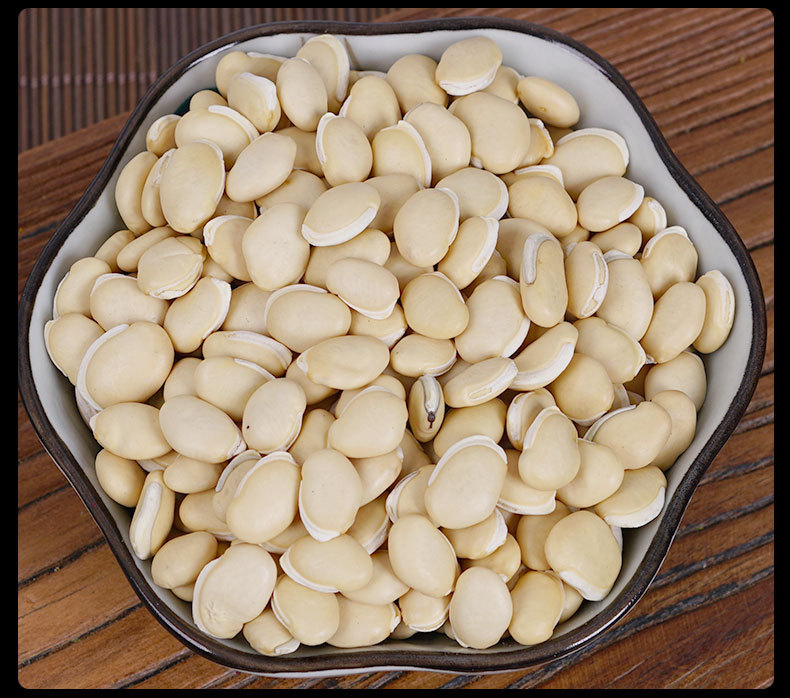 Bai Bian Dou (Dolichos lablab) — Yunnan Dried White Hyacinth Bean, Food-Herb 500g in use