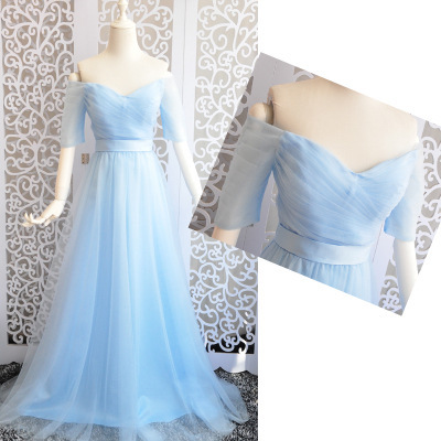Vestido de Fiesta de Un Solo Hombro para Banquete de Compromiso, Vestido de Novia, Estilizador, Iluminador, Elegante y Gracioso, se Puede Usar Informalmente en Verano. image 17