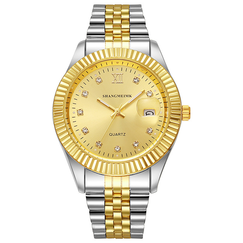 Los muchachos de negocios de transmisión en vivo ven reloj de cuarzo Registro de moda reloj de comercio exterior transfronterizo reloj de hombre al por mayor