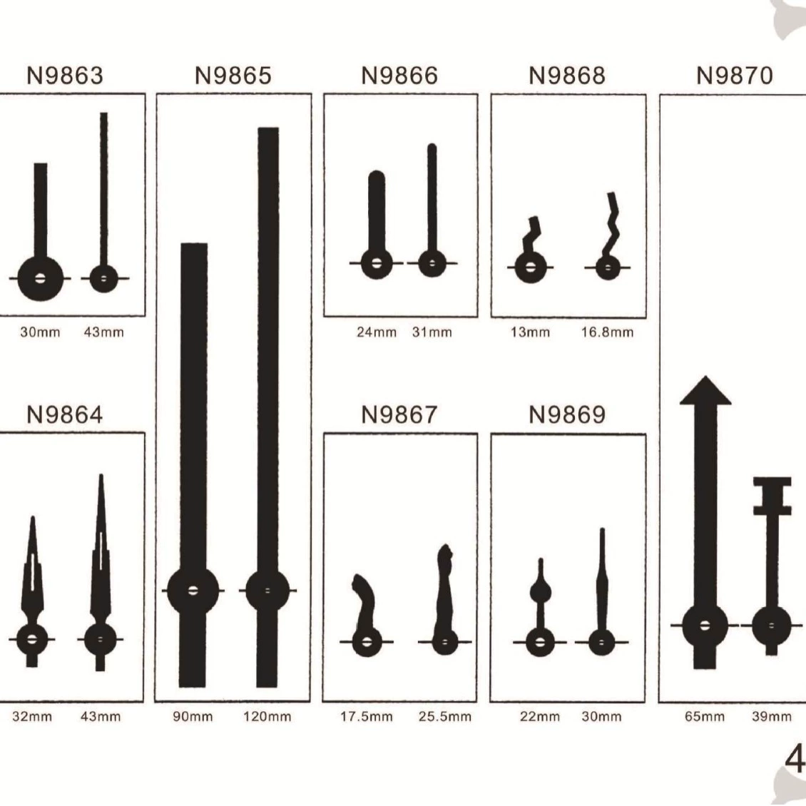 Ккварцевые часы Hongkang стрелка часов и часов стрелка стрелки часов