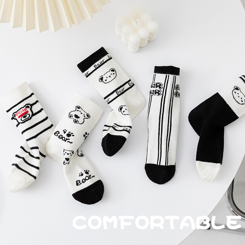 Demi-season cartoon soft comfortable children's knee socks for…
