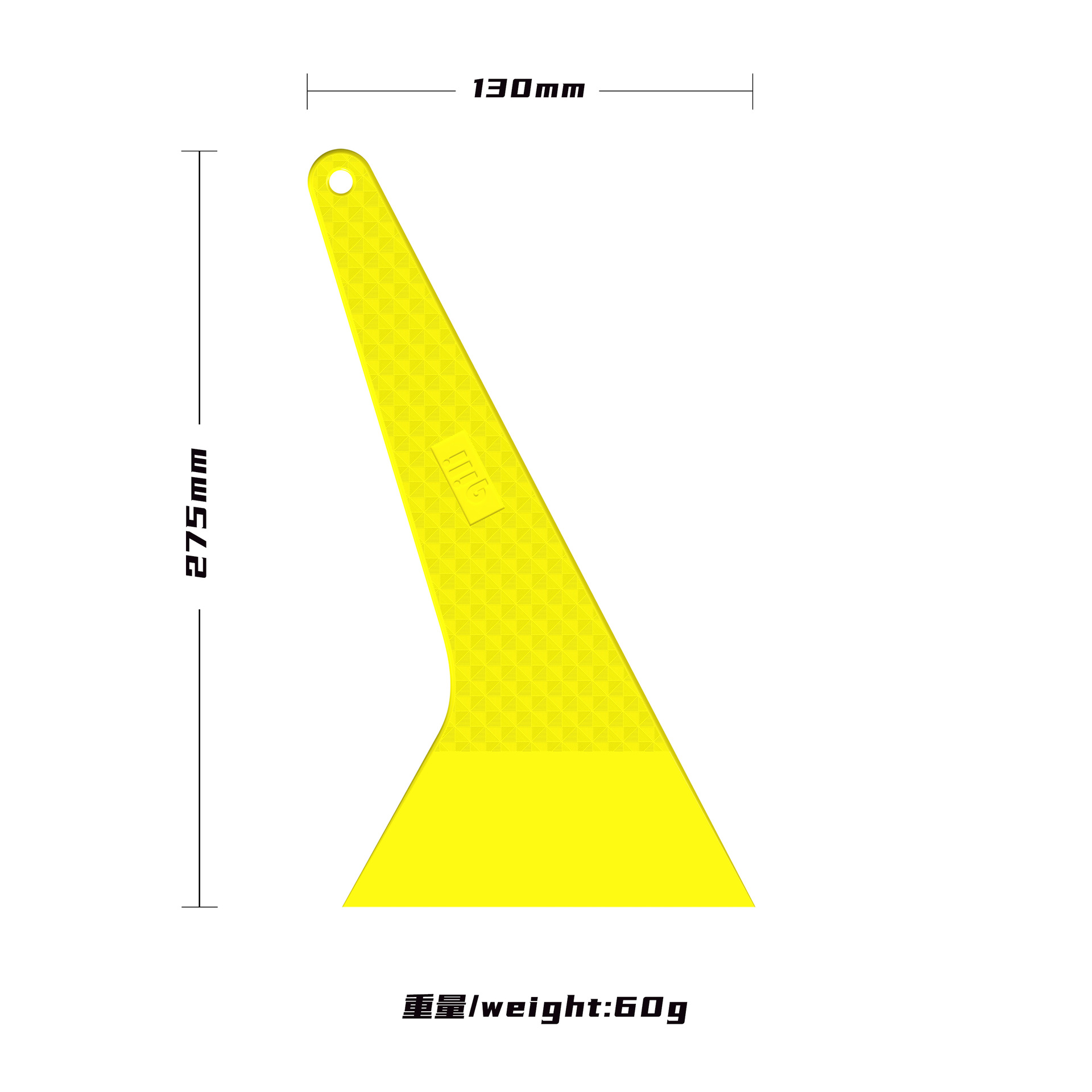herramienta de adhesión de película de automóvil triangular en stock raspador duro resistente a altas temperaturas construcción de película de ventana para ventana de automóvil dura