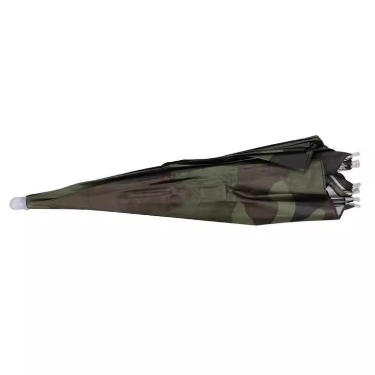 Sombrero-paraguas para pesca con camuflaje, protección solar y lluvia