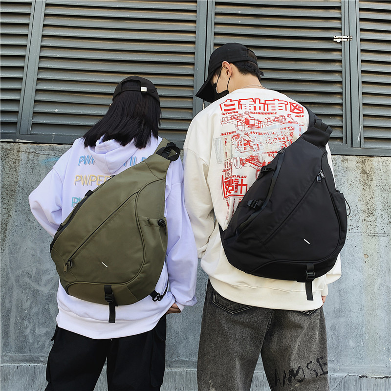 Korean Style ins Large Capacity Chest Bag Men's and Women's Fashion Trendy Crossbody Backpack Sports Street Fashion Brand Shoulder Backpack
