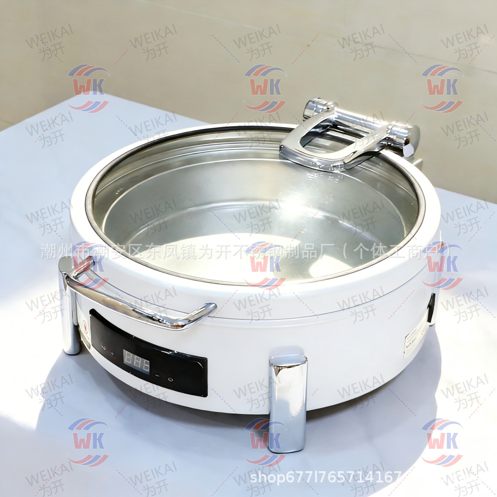 Horno de comedor inteligente de aislamiento térmico de inducción automática de acero inoxidable 304 de alta gama horno de solapa de desayuno horno de calentamiento eléctrico comercial horno de Buffy