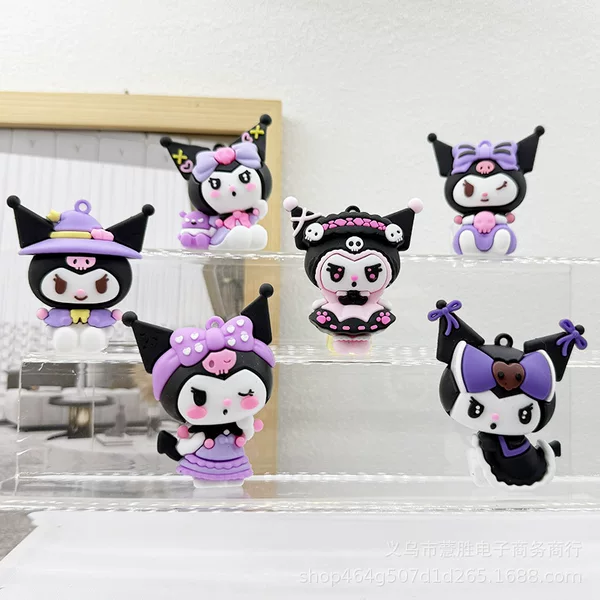 Creative Sanrio Keychain Epoxy Doll Blind Box Accessories Kuromi Keychain Sanrio Small Pendant Wholesale