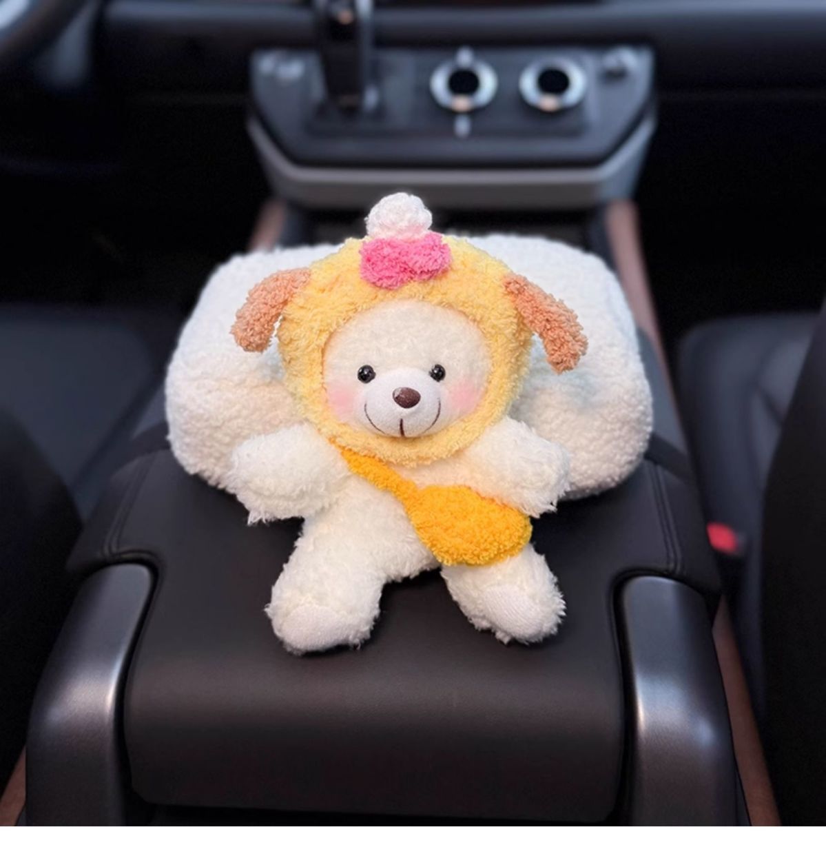 Cute Doll Car Interior Armrest Box Tissue Box Storage Creative High-End High-Value Aesthetic for Women