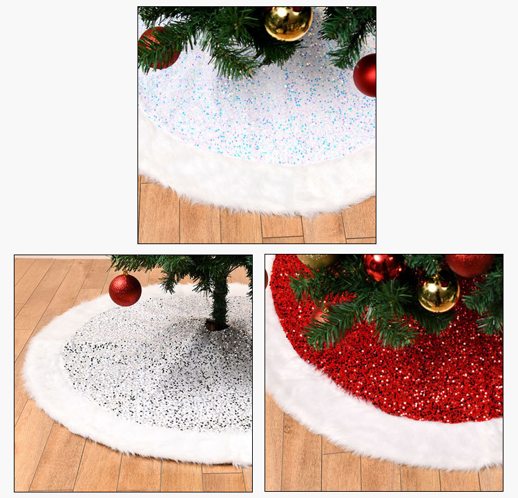 Christmas Plush Sequin Fabric  Tree Skirt Wholesale Nihaojewelry display picture 17