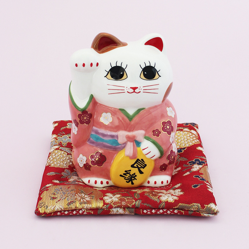 Estilo japonés Lucky Cat coche decoración creativa Maullido apertura regalo entrada del hogar sala de estar decoración de escritorio