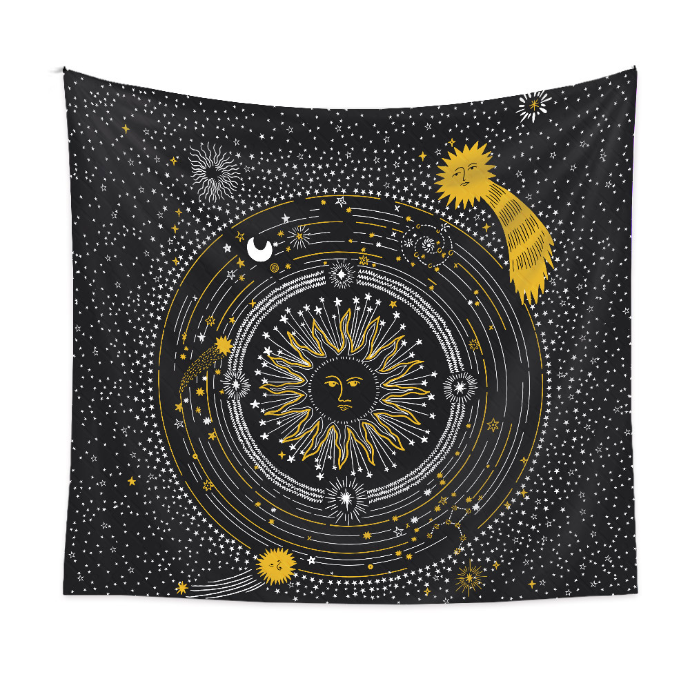Bohemian Constellation Printing Wall Decoration Cloth Tapestry Wholesale Nihaojewelry display picture 2