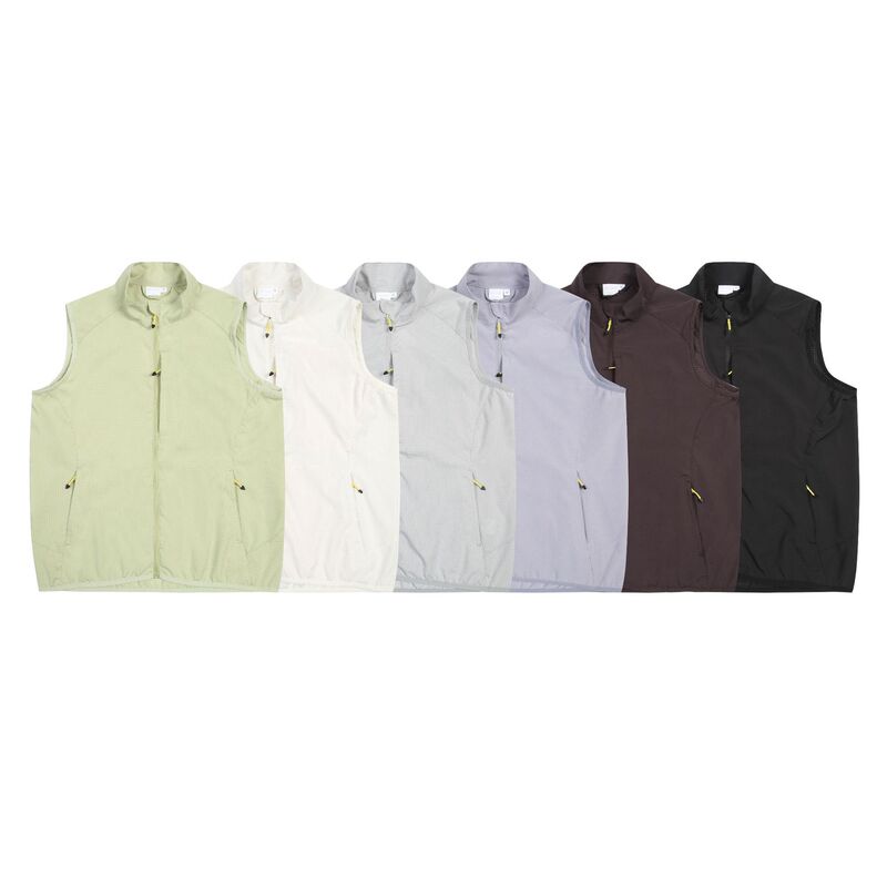 Shibuya Element Summer Breathable Running Vest for Men and Women, Stand-Up Collar Outdoor Vest Functional Jacket F6251