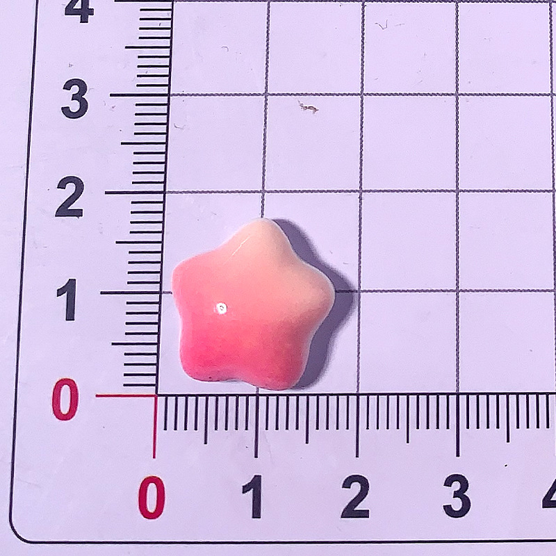 Nuevo macaron doble gradiente estrella accesorios de resina DIY horquilla accesorios para el cabello teléfono móvil Shell llavero casero material