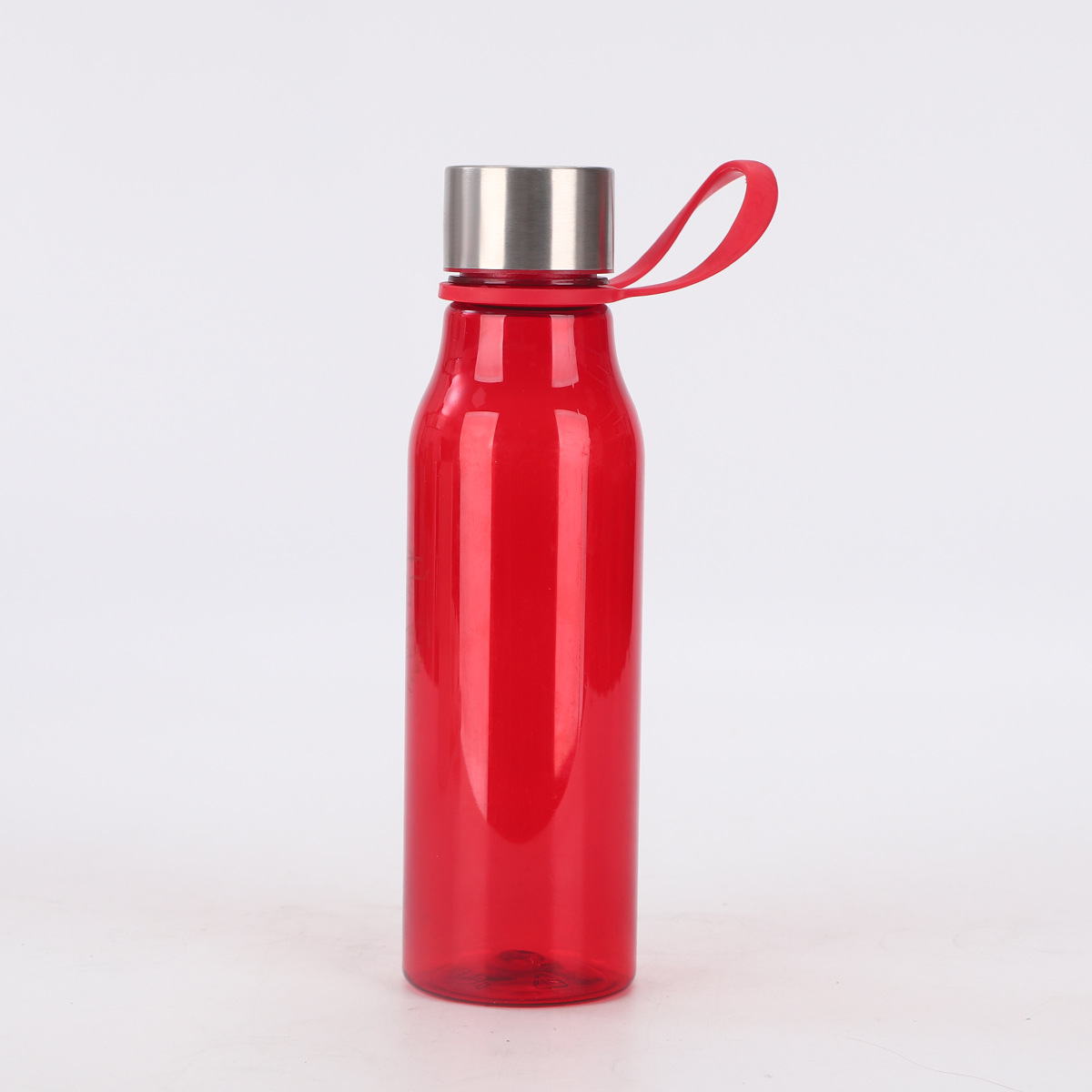 Explosión de nuevos productos de acero inoxidable taza de plástico transparente botella de agua deportiva de moda creativa con cuerda taza de agua portátil al por mayor