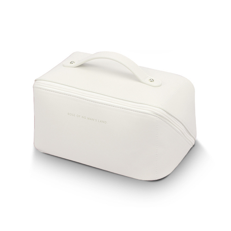 Nuevo en stock bolsa de almacenamiento de viaje portátil de gran capacidad PU multi-funcional de doble capa de embalaje bolsa de cosméticos bolsa de lavado