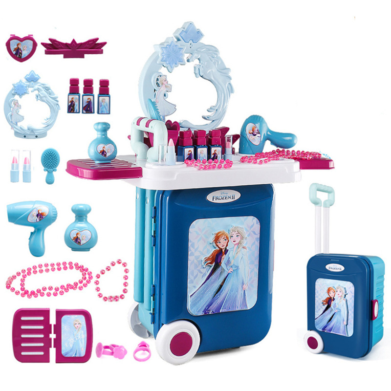 Frozen Disney cocina jugar casa carro maleta juguete cómoda princesa Elsa Toy Girl