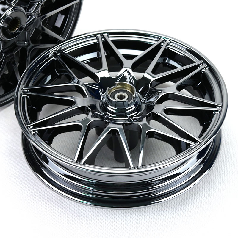 Linhai Cuxi Rsz Ghost Fire 100 Modified Aluminum Alloy Steel Rim Electroplated Wheel Hub Bell Front Axle 10mm